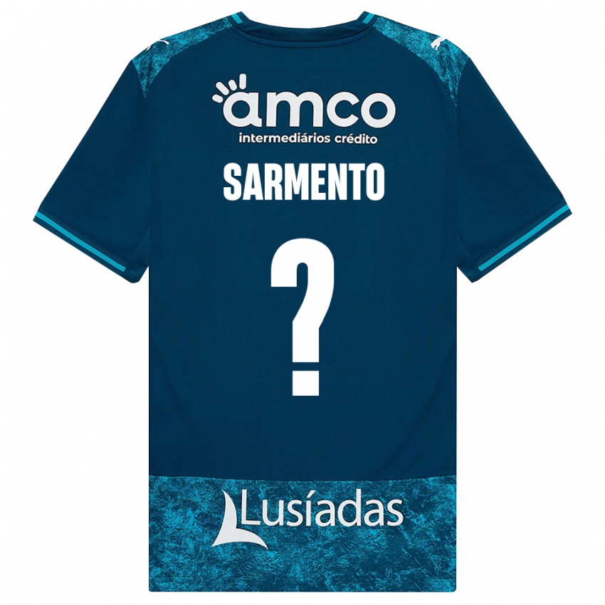נשים Bernardo Sarmento #0 אפור כהה טורקיז בינוני הרחק ג'רזי 2026/27 חולצה קצרה