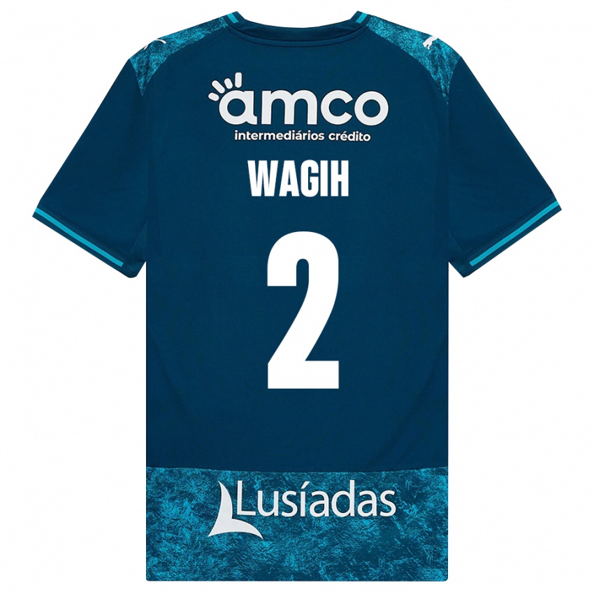 נשים Youssef Wagih #2 אפור כהה טורקיז בינוני הרחק ג'רזי 2026/27 חולצה קצרה