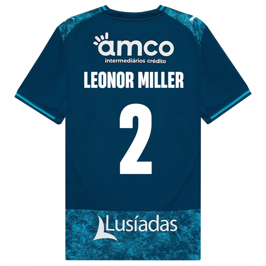 נשים Maria Leonor #2 אפור כהה טורקיז בינוני הרחק ג'רזי 2026/27 חולצה קצרה