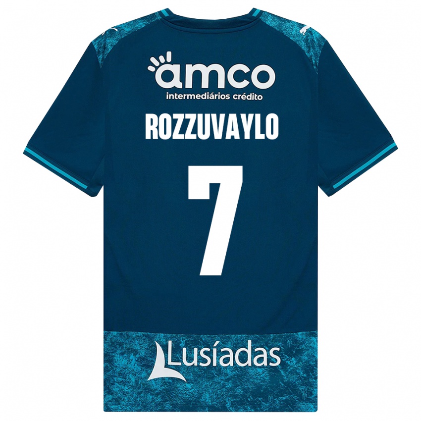 נשים Dani Rozzuvaylo #7 אפור כהה טורקיז בינוני הרחק ג'רזי 2026/27 חולצה קצרה