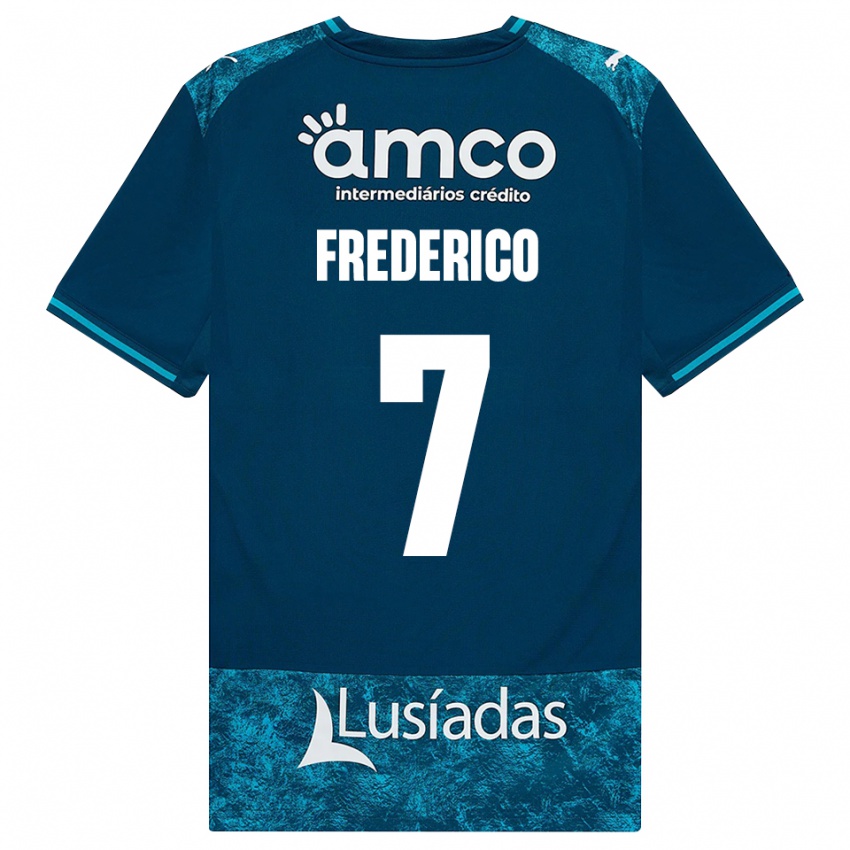 נשים Frederico Silva #7 אפור כהה טורקיז בינוני הרחק ג'רזי 2026/27 חולצה קצרה
