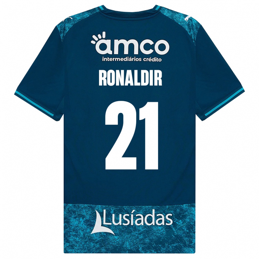 נשים Ronaldir #21 אפור כהה טורקיז בינוני הרחק ג'רזי 2026/27 חולצה קצרה