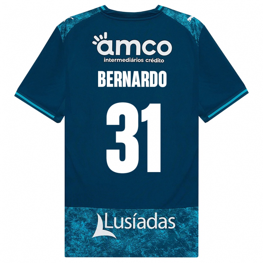 נשים Bernardo #31 אפור כהה טורקיז בינוני הרחק ג'רזי 2026/27 חולצה קצרה
