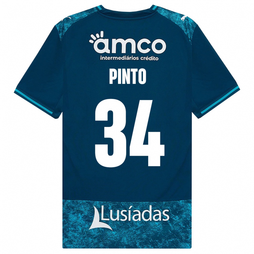 נשים Ana Pinto #34 אפור כהה טורקיז בינוני הרחק ג'רזי 2026/27 חולצה קצרה
