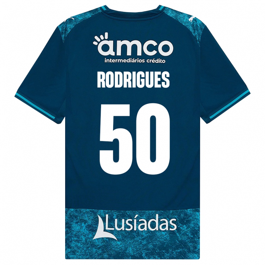 נשים Diego Rodrigues #50 אפור כהה טורקיז בינוני הרחק ג'רזי 2026/27 חולצה קצרה