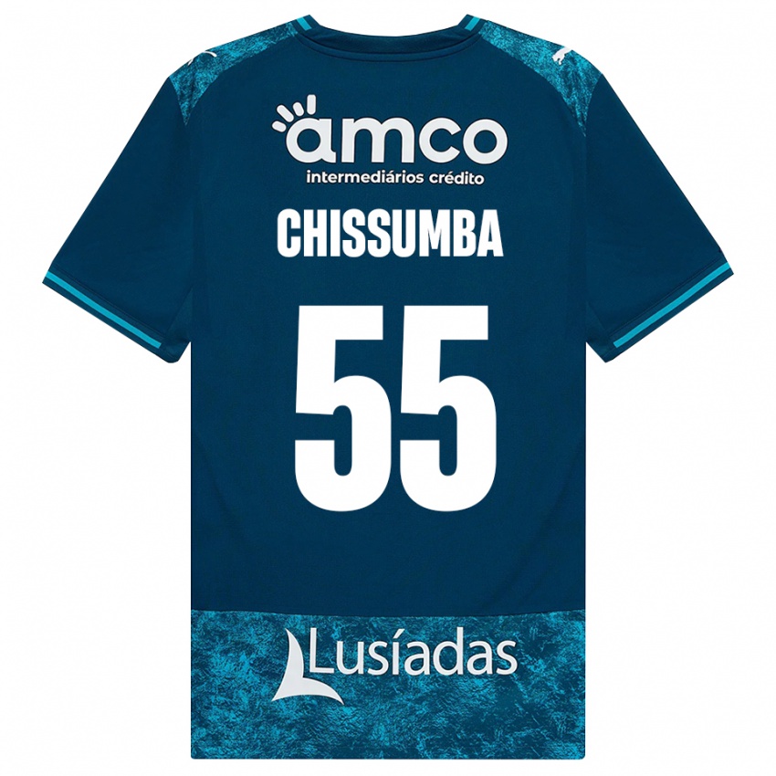 נשים Chissumba #55 אפור כהה טורקיז בינוני הרחק ג'רזי 2026/27 חולצה קצרה