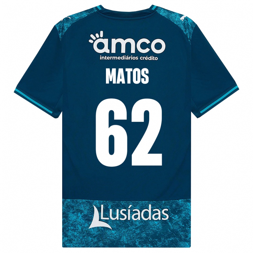 נשים Nuno Matos #62 אפור כהה טורקיז בינוני הרחק ג'רזי 2026/27 חולצה קצרה