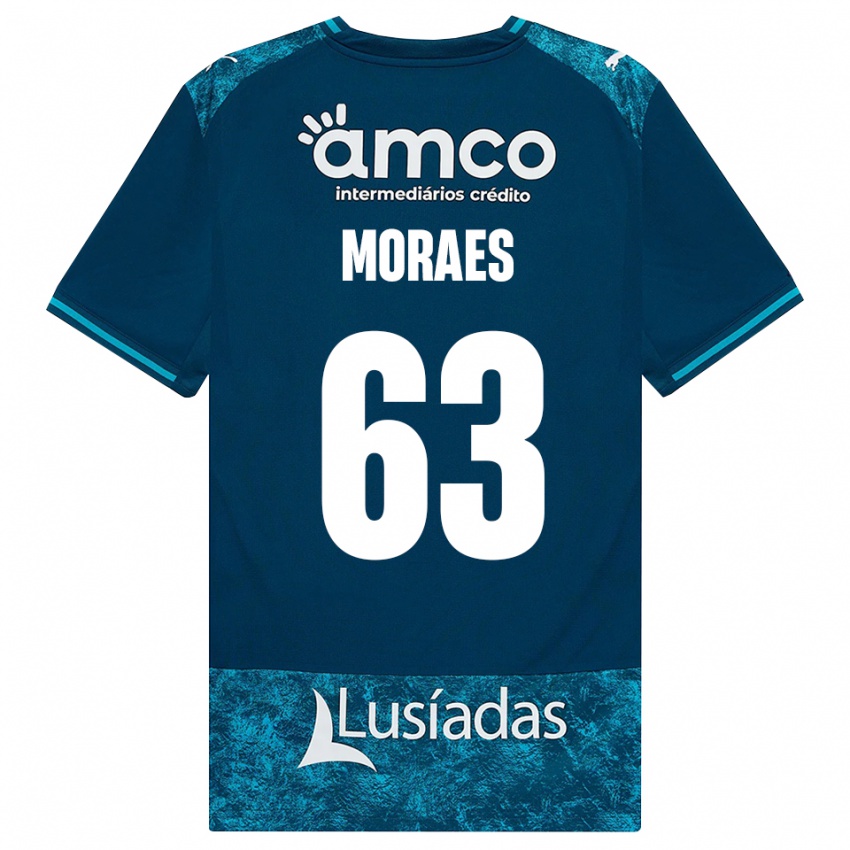 נשים Guilherme Moraes #63 אפור כהה טורקיז בינוני הרחק ג'רזי 2026/27 חולצה קצרה