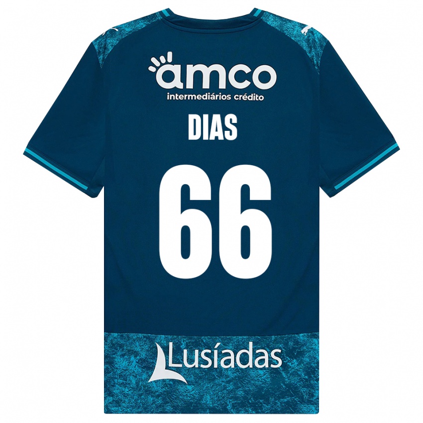 נשים Gonçalo Dias #66 אפור כהה טורקיז בינוני הרחק ג'רזי 2026/27 חולצה קצרה