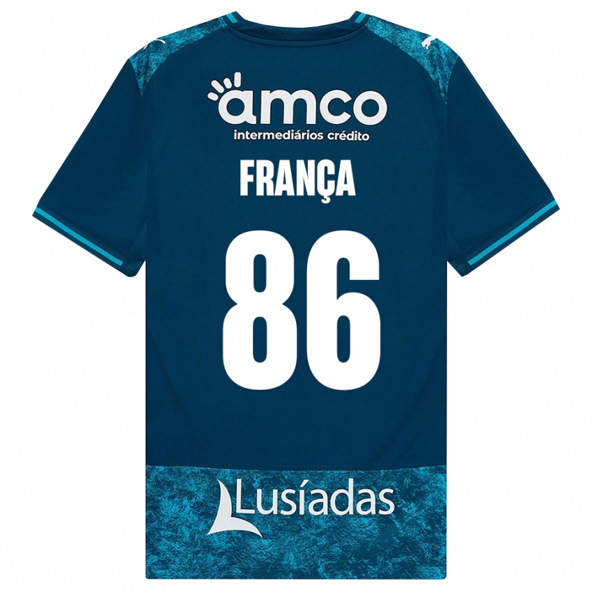 נשים Francisco França #86 אפור כהה טורקיז בינוני הרחק ג'רזי 2026/27 חולצה קצרה