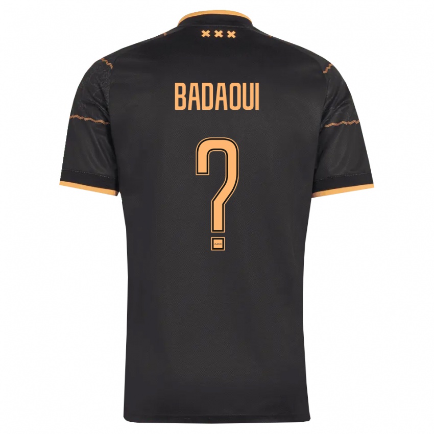 נשים Aymn Badaoui #0 שחור כתום הרחק ג'רזי 2026/27 חולצה קצרה