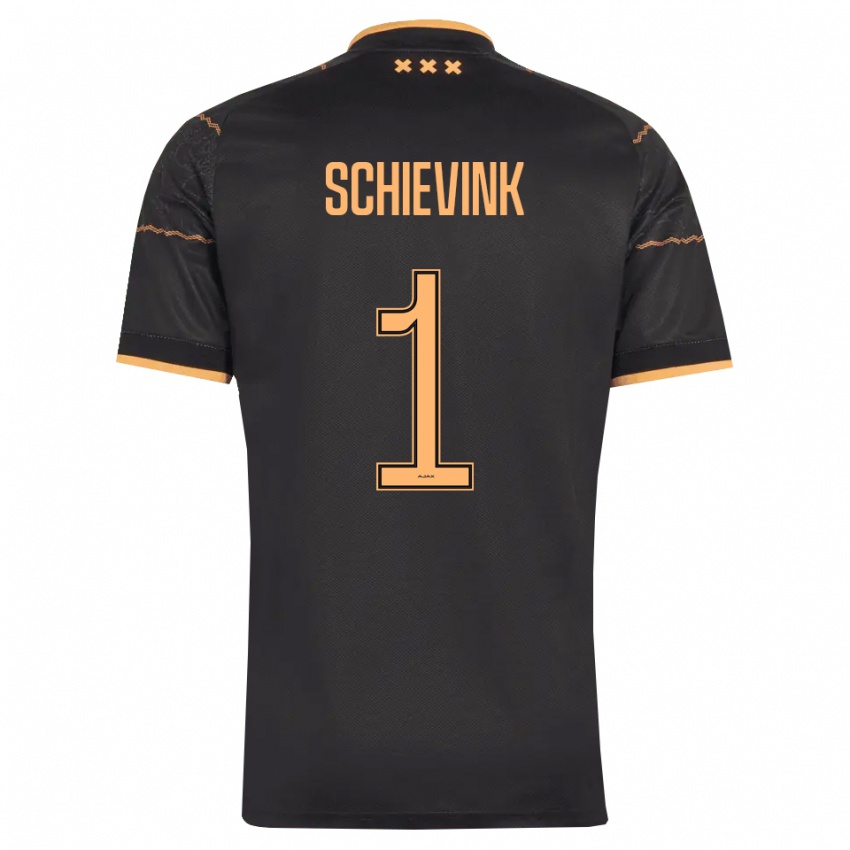 נשים Floris Schievink #1 שחור כתום הרחק ג'רזי 2026/27 חולצה קצרה