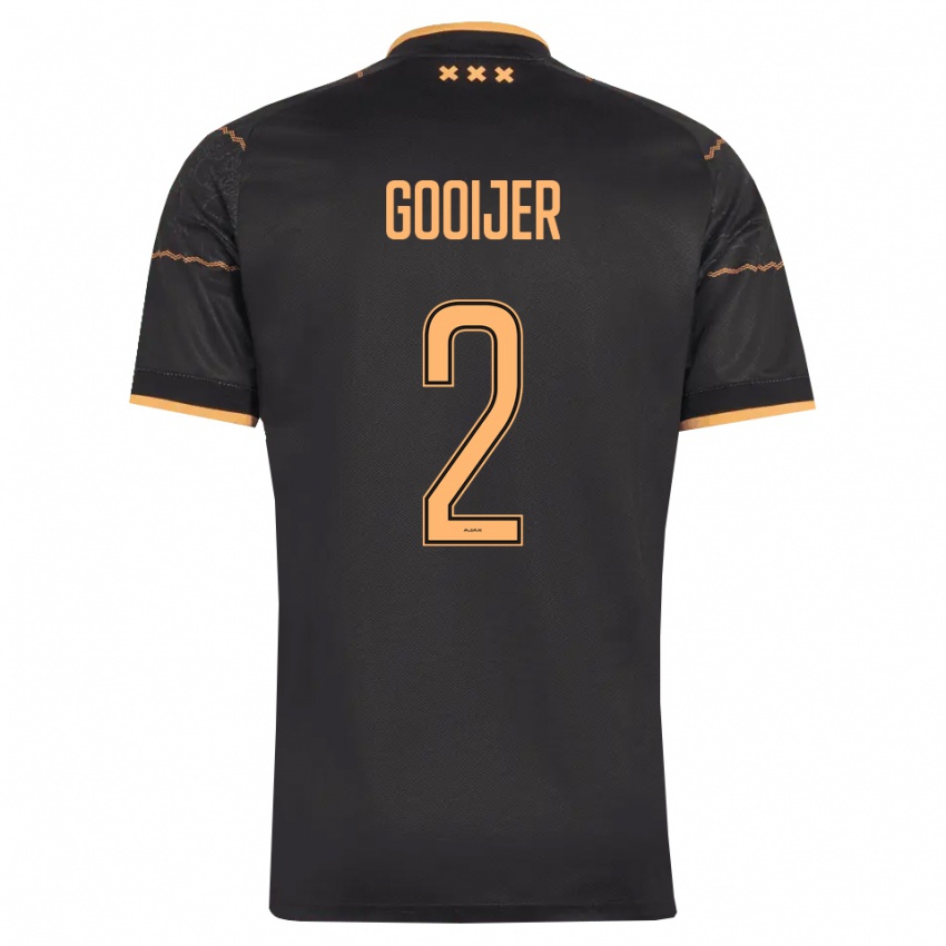נשים Tristan Gooijer #2 שחור כתום הרחק ג'רזי 2026/27 חולצה קצרה