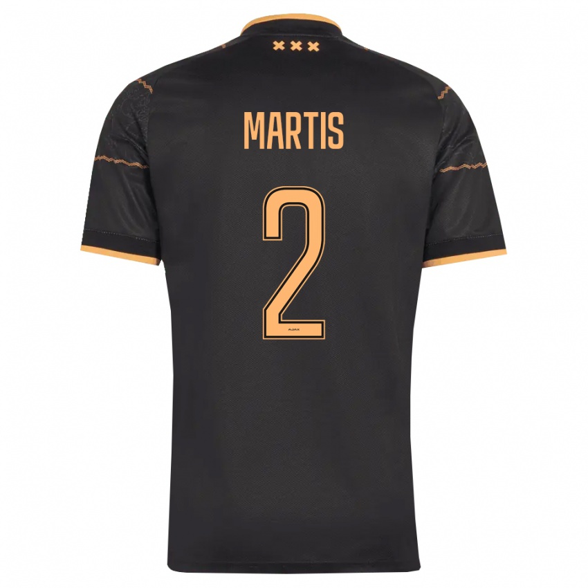 נשים Ky-An Martis #2 שחור כתום הרחק ג'רזי 2026/27 חולצה קצרה