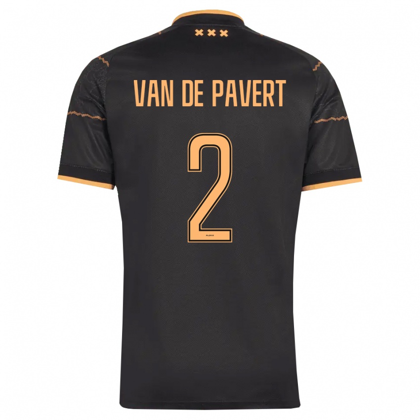 נשים Ryan Van De Pavert #2 שחור כתום הרחק ג'רזי 2026/27 חולצה קצרה
