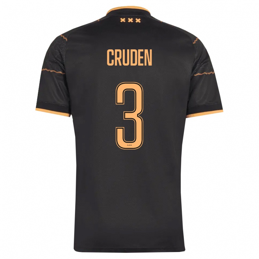 נשים Joeri Cruden #3 שחור כתום הרחק ג'רזי 2026/27 חולצה קצרה