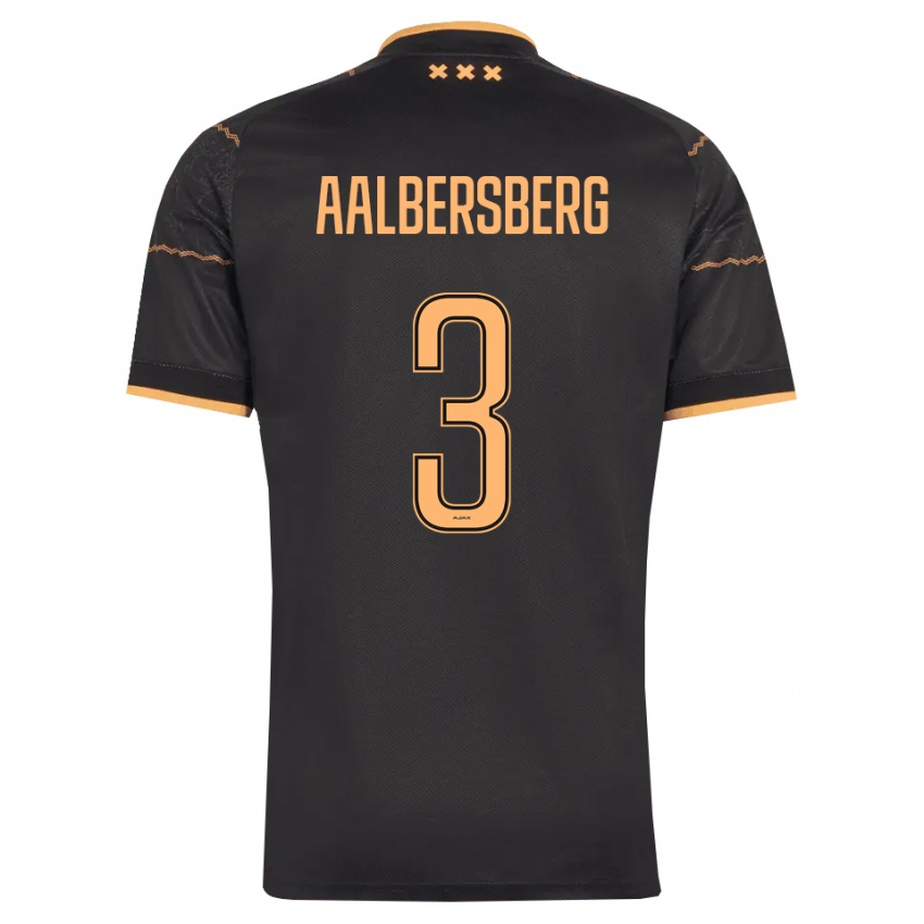נשים Miles Aalbersberg #3 שחור כתום הרחק ג'רזי 2026/27 חולצה קצרה