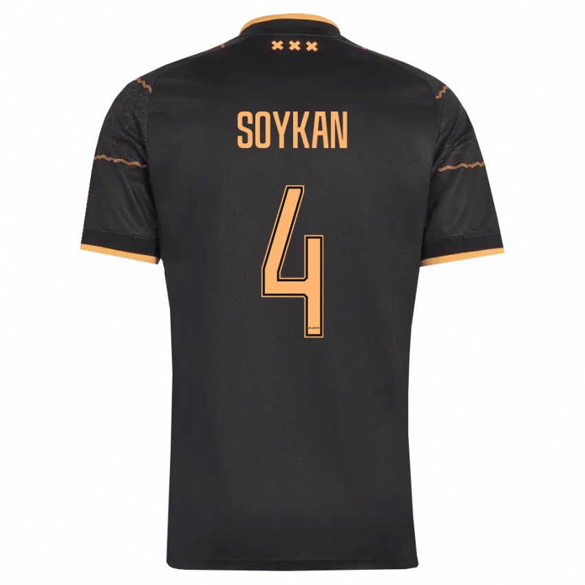 נשים Aykan Soykan #4 שחור כתום הרחק ג'רזי 2026/27 חולצה קצרה