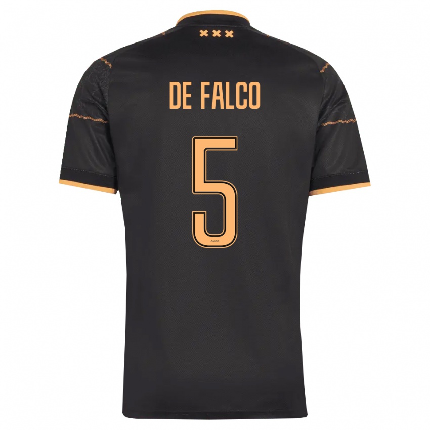 נשים Sinclair De Falco #5 שחור כתום הרחק ג'רזי 2026/27 חולצה קצרה