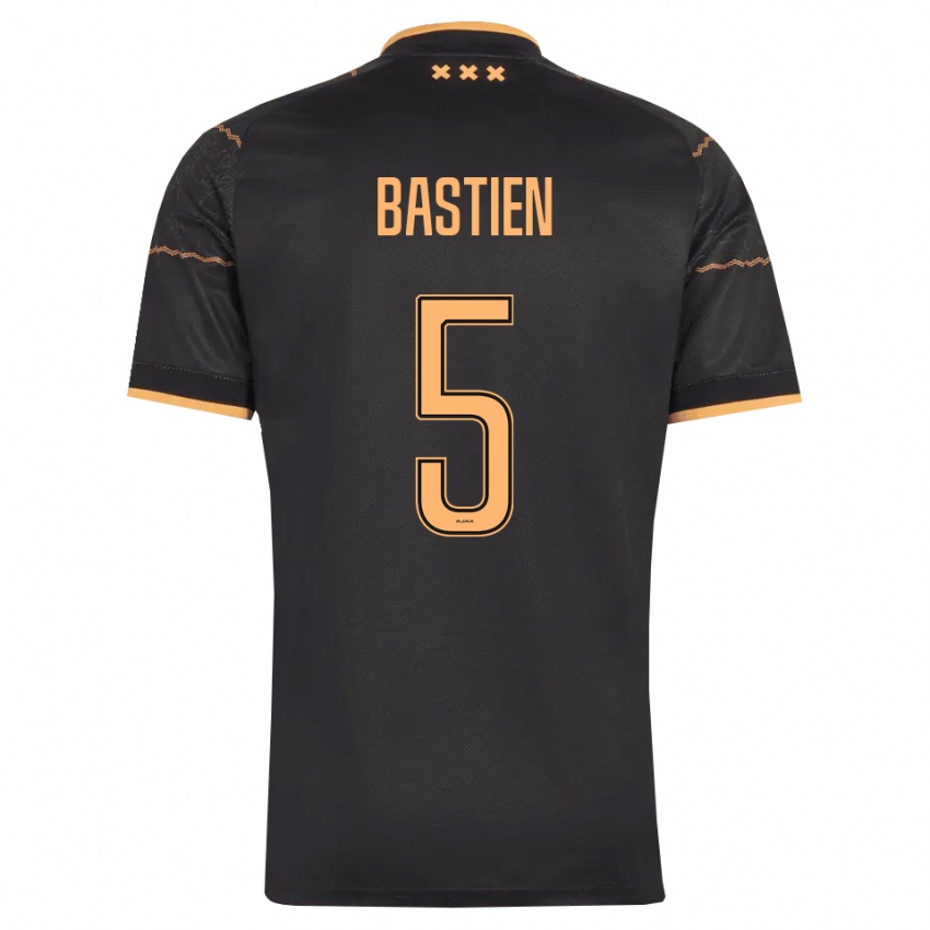 נשים Joshua Bastien #5 שחור כתום הרחק ג'רזי 2026/27 חולצה קצרה