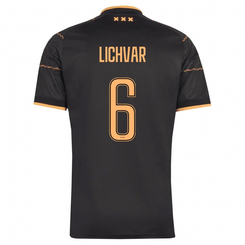נשים Roman Lichvar #6 שחור כתום הרחק ג'רזי 2026/27 חולצה קצרה