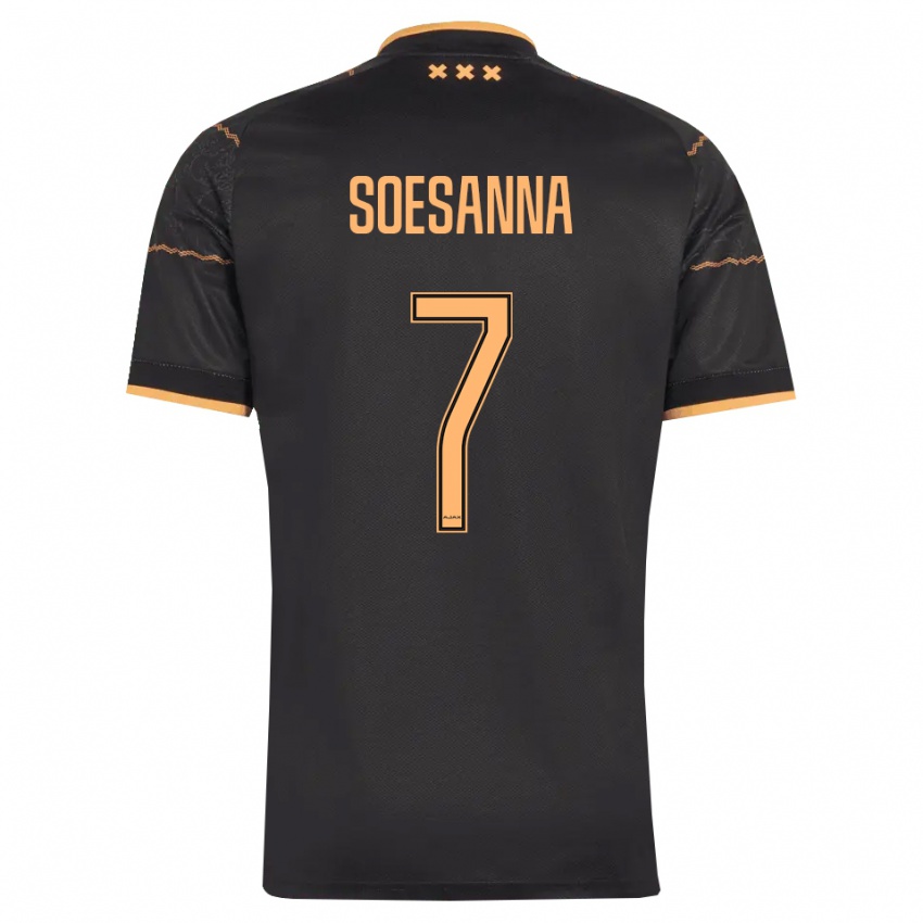 נשים Jaden Soesanna #7 שחור כתום הרחק ג'רזי 2026/27 חולצה קצרה