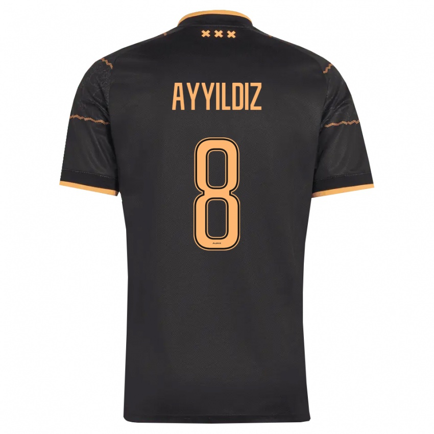 נשים Hasan Ayyildiz #8 שחור כתום הרחק ג'רזי 2026/27 חולצה קצרה