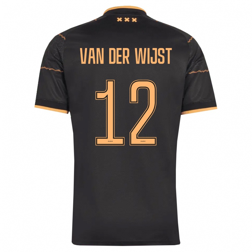 נשים Giovanni Van Der Wijst #12 שחור כתום הרחק ג'רזי 2026/27 חולצה קצרה