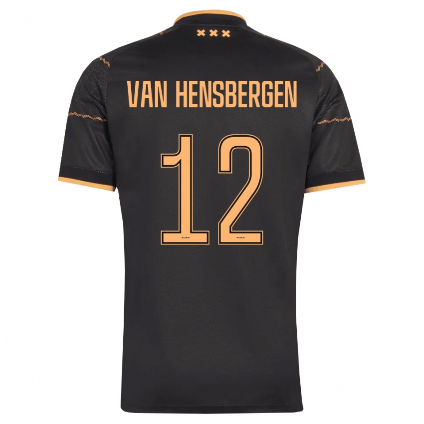 נשים Jade Van Hensbergen #12 שחור כתום הרחק ג'רזי 2026/27 חולצה קצרה