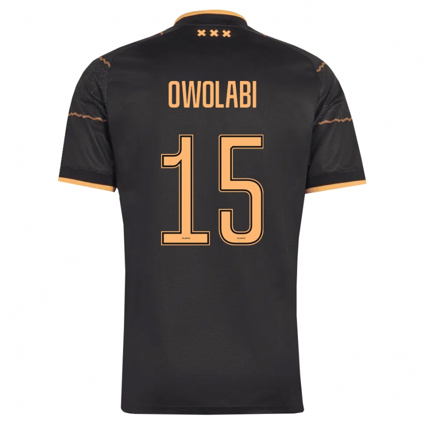 נשים Eniola Owolabi #15 שחור כתום הרחק ג'רזי 2026/27 חולצה קצרה