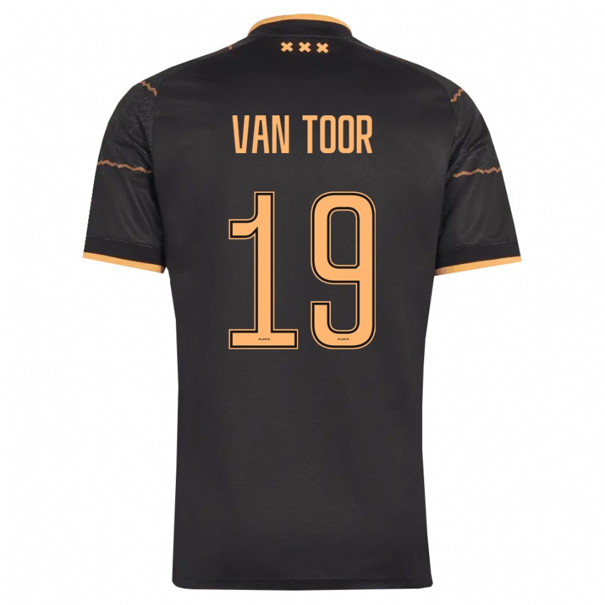 נשים Julian Van Toor #19 שחור כתום הרחק ג'רזי 2026/27 חולצה קצרה