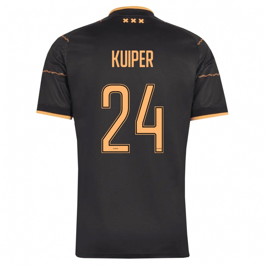 נשים Justen Kuiper #24 שחור כתום הרחק ג'רזי 2026/27 חולצה קצרה