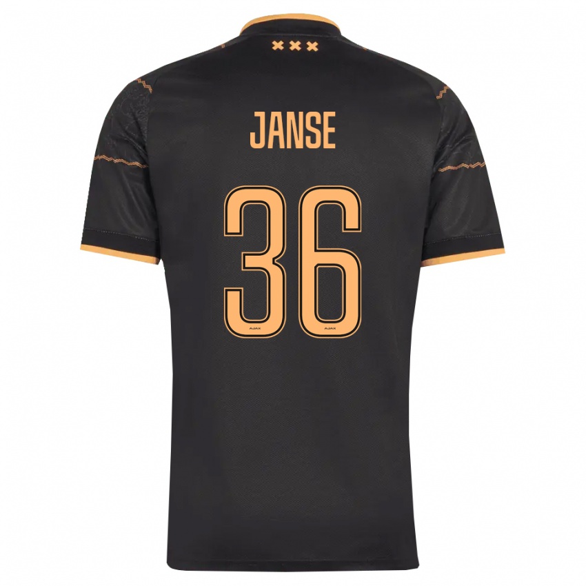 נשים Dies Janse #36 שחור כתום הרחק ג'רזי 2026/27 חולצה קצרה