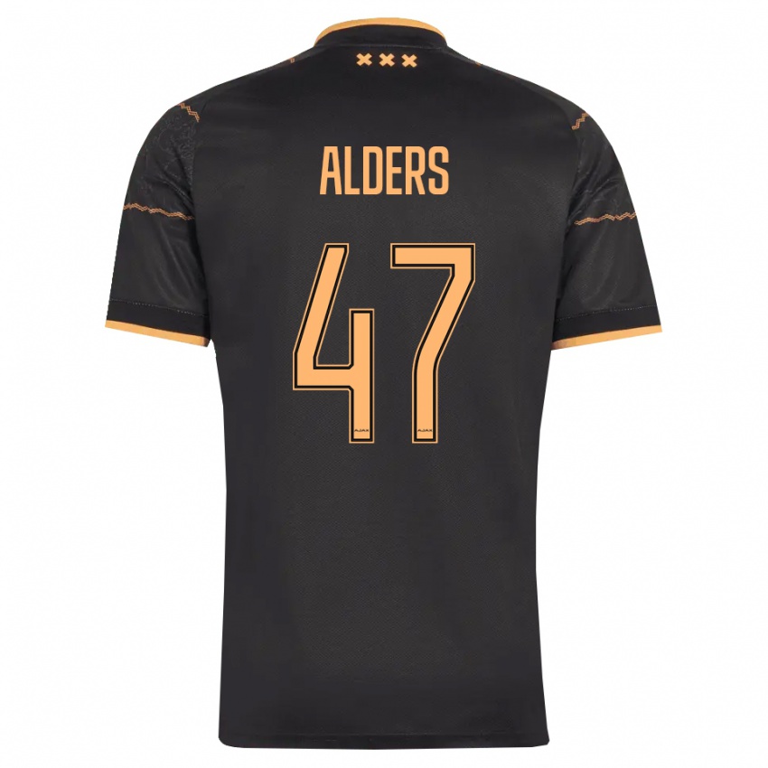 נשים Gerald Alders #47 שחור כתום הרחק ג'רזי 2026/27 חולצה קצרה