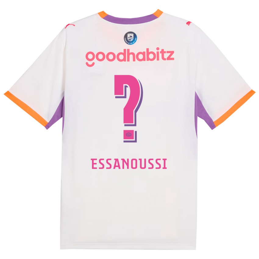 נשים Zakariya Essanoussi #0 לבן סגול כתום הרחק ג'רזי 2026/27 חולצה קצרה