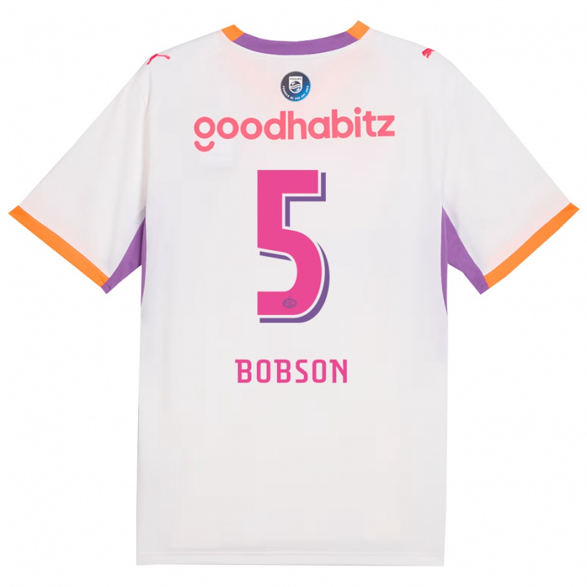 נשים Ersien Bobson #5 לבן סגול כתום הרחק ג'רזי 2026/27 חולצה קצרה