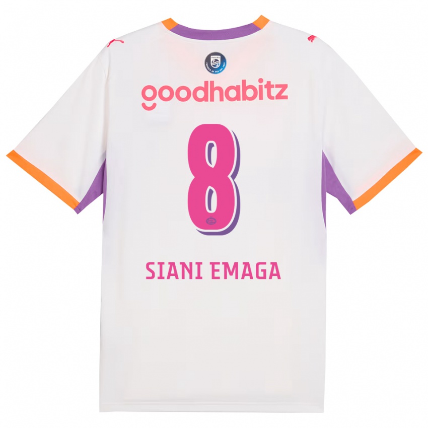 נשים Ezechiel Siani Emaga #8 לבן סגול כתום הרחק ג'רזי 2026/27 חולצה קצרה