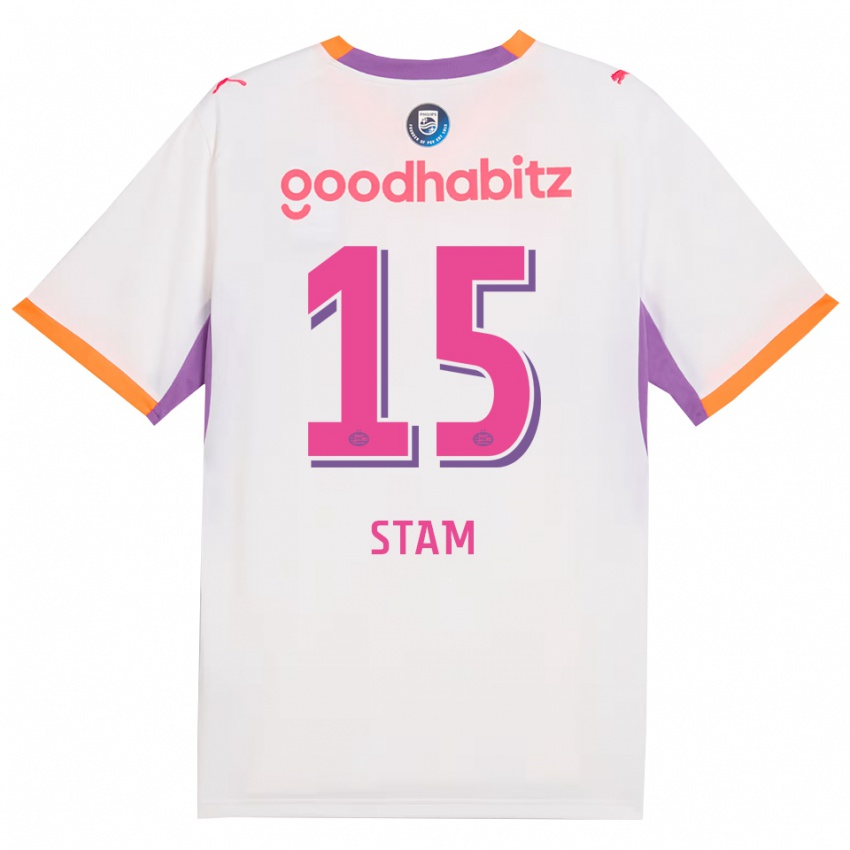נשים Dyran Stam #15 לבן סגול כתום הרחק ג'רזי 2026/27 חולצה קצרה