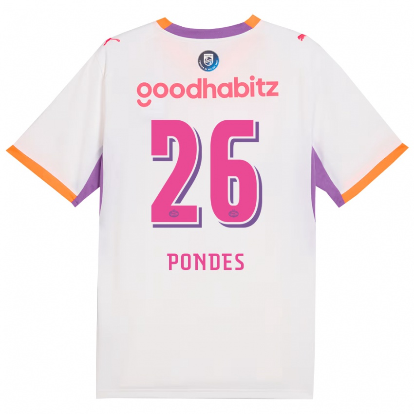 נשים Moon Pondes #26 לבן סגול כתום הרחק ג'רזי 2026/27 חולצה קצרה