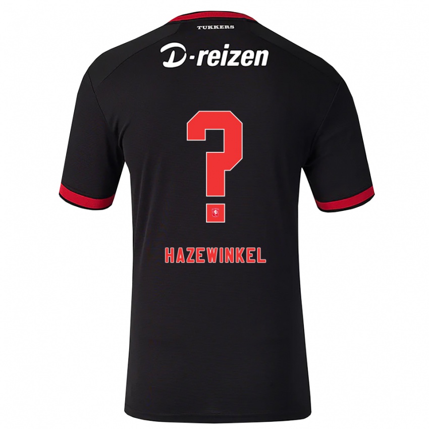 נשים Ruben Hazewinkel #0 אדום לבן שחור הרחק ג'רזי 2026/27 חולצה קצרה