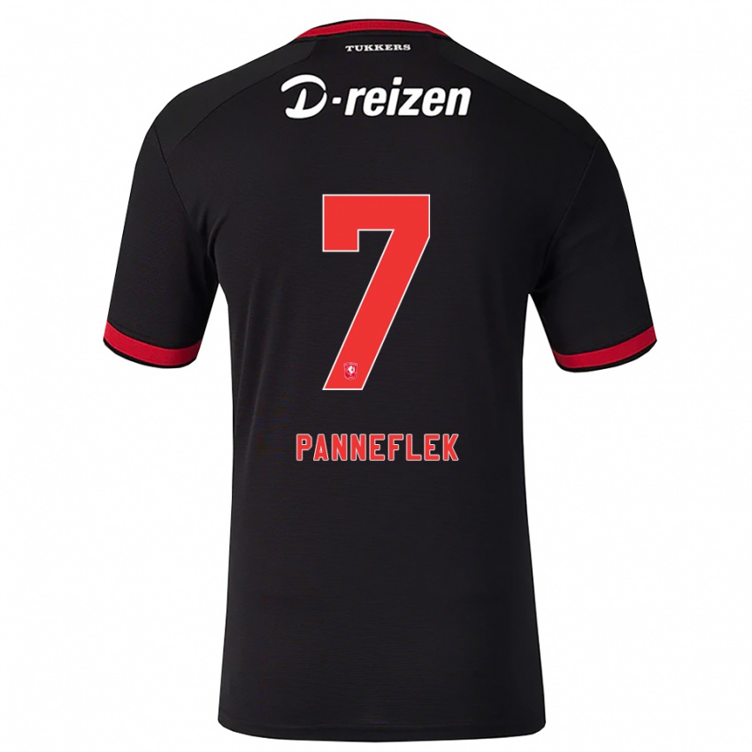 נשים Owen Panneflek #7 אדום לבן שחור הרחק ג'רזי 2026/27 חולצה קצרה