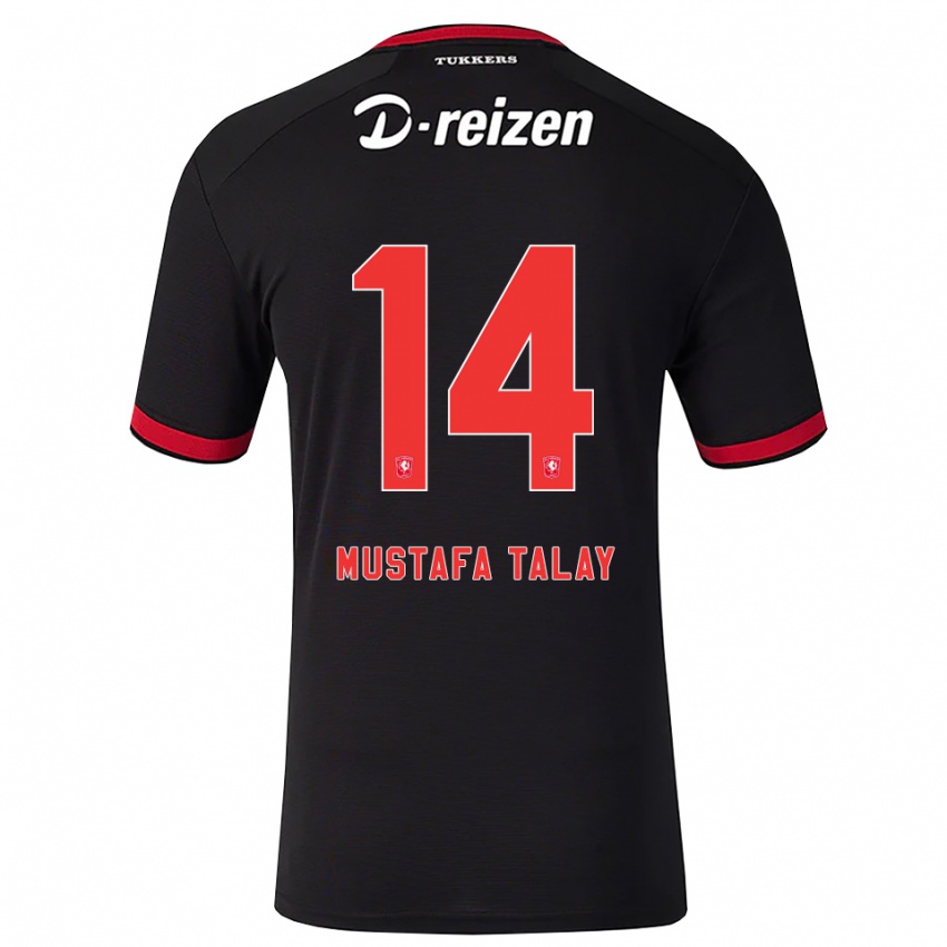 נשים Kaan Mustafa Talay #14 אדום לבן שחור הרחק ג'רזי 2026/27 חולצה קצרה
