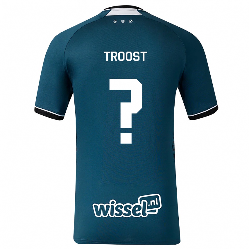 נשים Fabian Troost #0 אפור כהה לבן הרחק ג'רזי 2026/27 חולצה קצרה