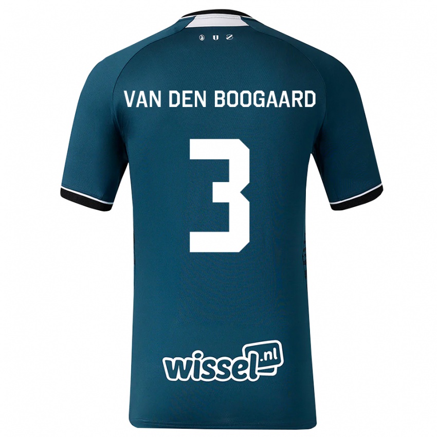 נשים Brian Van Den Boogaard #3 אפור כהה לבן הרחק ג'רזי 2026/27 חולצה קצרה