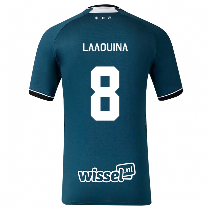 נשים Driss Laaouina #8 אפור כהה לבן הרחק ג'רזי 2026/27 חולצה קצרה