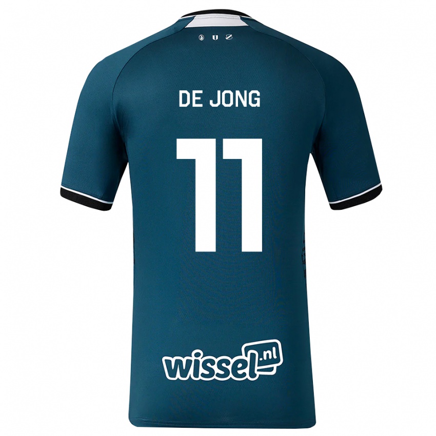 נשים Sam De Jong #11 אפור כהה לבן הרחק ג'רזי 2026/27 חולצה קצרה