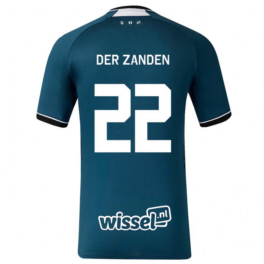 נשים Iise Van Der Zanden #22 אפור כהה לבן הרחק ג'רזי 2026/27 חולצה קצרה