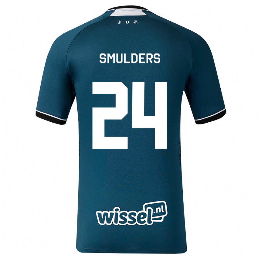נשים Anniek Smulders #24 אפור כהה לבן הרחק ג'רזי 2026/27 חולצה קצרה