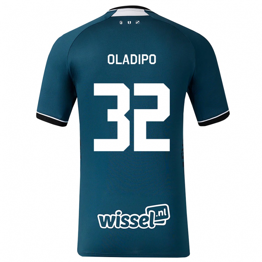 נשים Laolu Oladipo #32 אפור כהה לבן הרחק ג'רזי 2026/27 חולצה קצרה