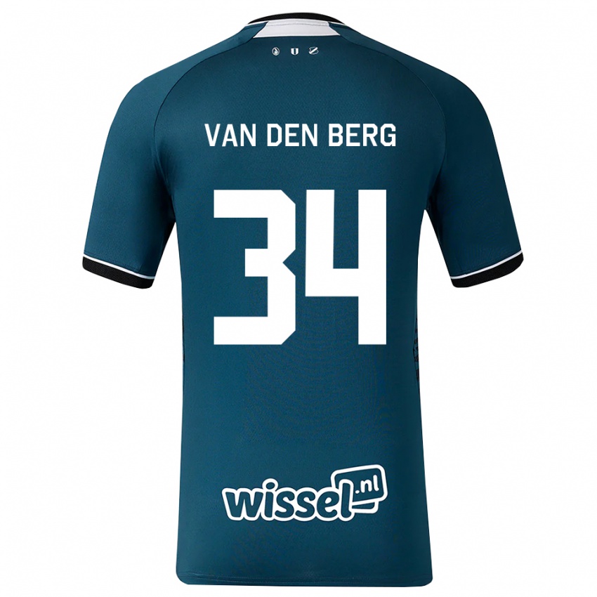 נשים Davy Van Den Berg #34 אפור כהה לבן הרחק ג'רזי 2026/27 חולצה קצרה